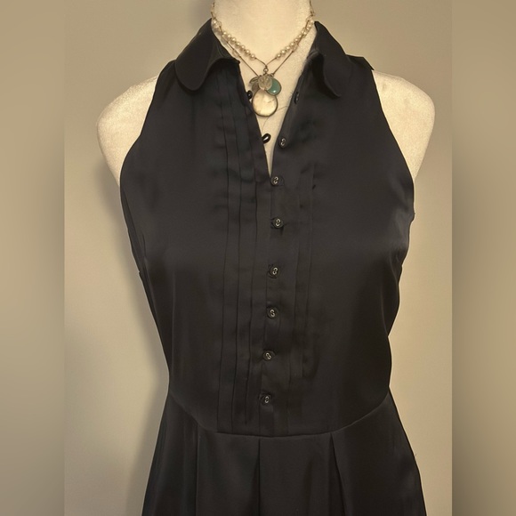 The Limited Navy Satin Dress - Picture 2 of 7